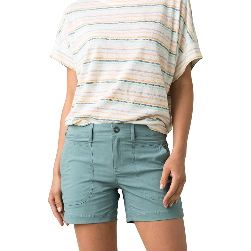 Prana Revenna Short Starling Green Teal Women's Size 6 Outdoor Gorpcore Hiking